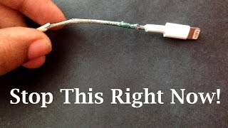 This video about how to stop your iphone charger from breaking is a
lifehaker life hack. for all those apple customers using any or ipad
b...