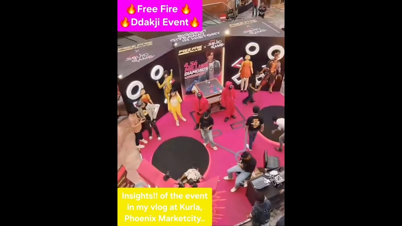 Free Fire🔥|Ddakji Event|Full Vlog|Phoenix Mall,Mumbai Booth/