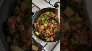 Ground beef and green beans