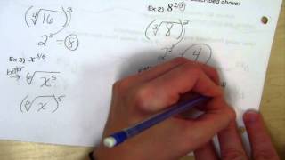 Algebra II   6 4 Rational Exponents Part I