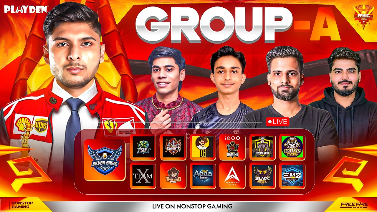 FFMIC ARENA GROUP-A 🥶🔥 || TG, BB, HIND, UG, NG SE  #nonstopgaming