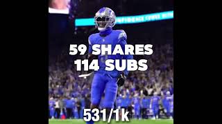 Most __ i got on a vid (updated) #nfl #like #subscribe #comment #views #shorts #viral #foryou