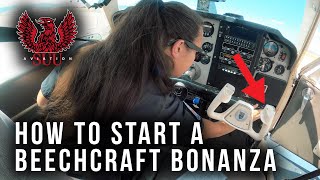 How to Start Up \& Takeoff in a Beechcraft Bonanza 🛫