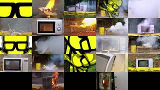 22 Brainiac microwave experiments playing at once with the sync point being the explosion
