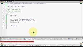 Bangla C programming tutorial 114 File Management Modes read, write, append