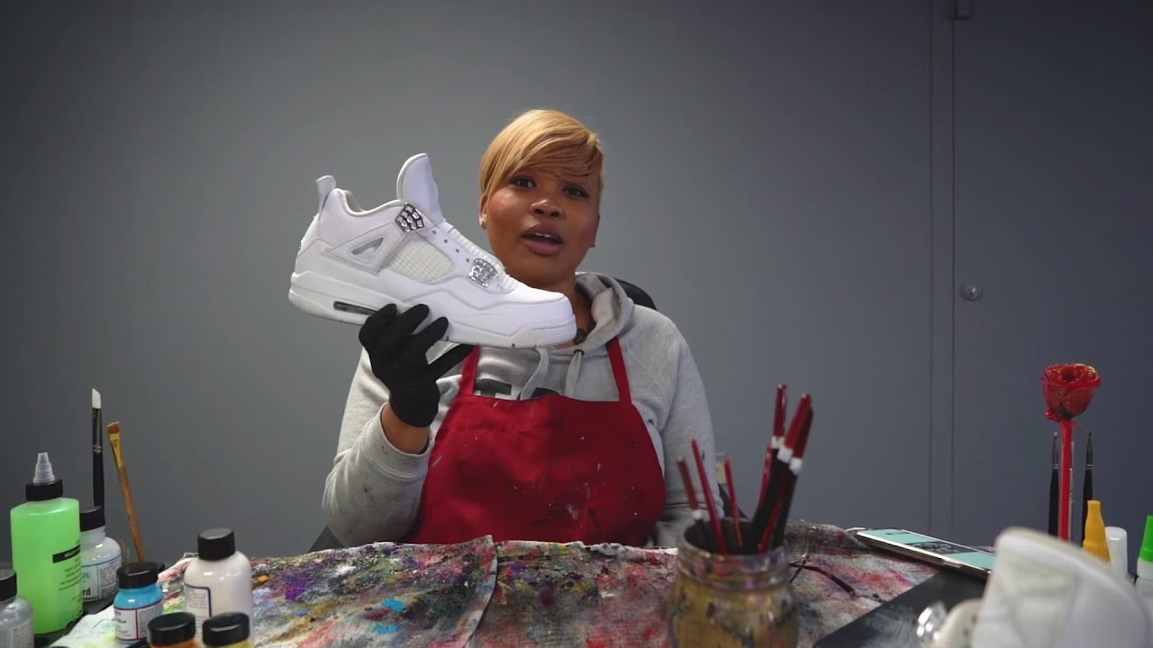 Freehand Custom Versace Jordan 4s