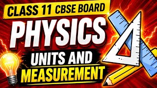 Class 11th physics units &amp; measurement | Chapter 1 | CBSE Board 2027 | Sci-Math Academy |