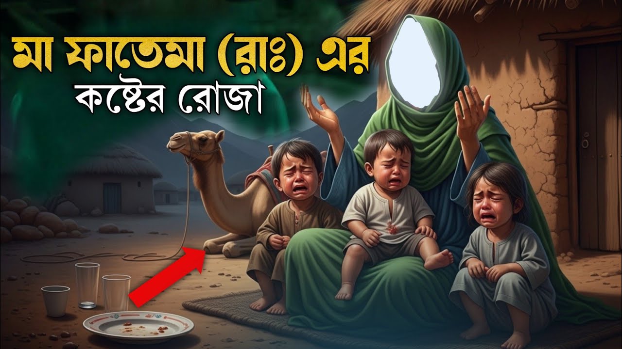মা ফাতেমা (রা.) ৩ দিন না খেয়ে রোজা রাখলেন! কষ্টের গল্প শুনলে কাঁদবেন না কেউ? 😢 | ইসলামিক কাহিনী
