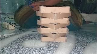 LAMPU HIAS DARI KARDUS BEKAS 😀👍 || Jan Di Skip² Biar Paham Cara Bikinnya Ya Gaess 😁😁😁...