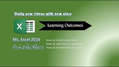 Write urdu in MS Word,Excel,PowerPoint with 500 Urdu unicode fonts  How to Add Urdu Fonts