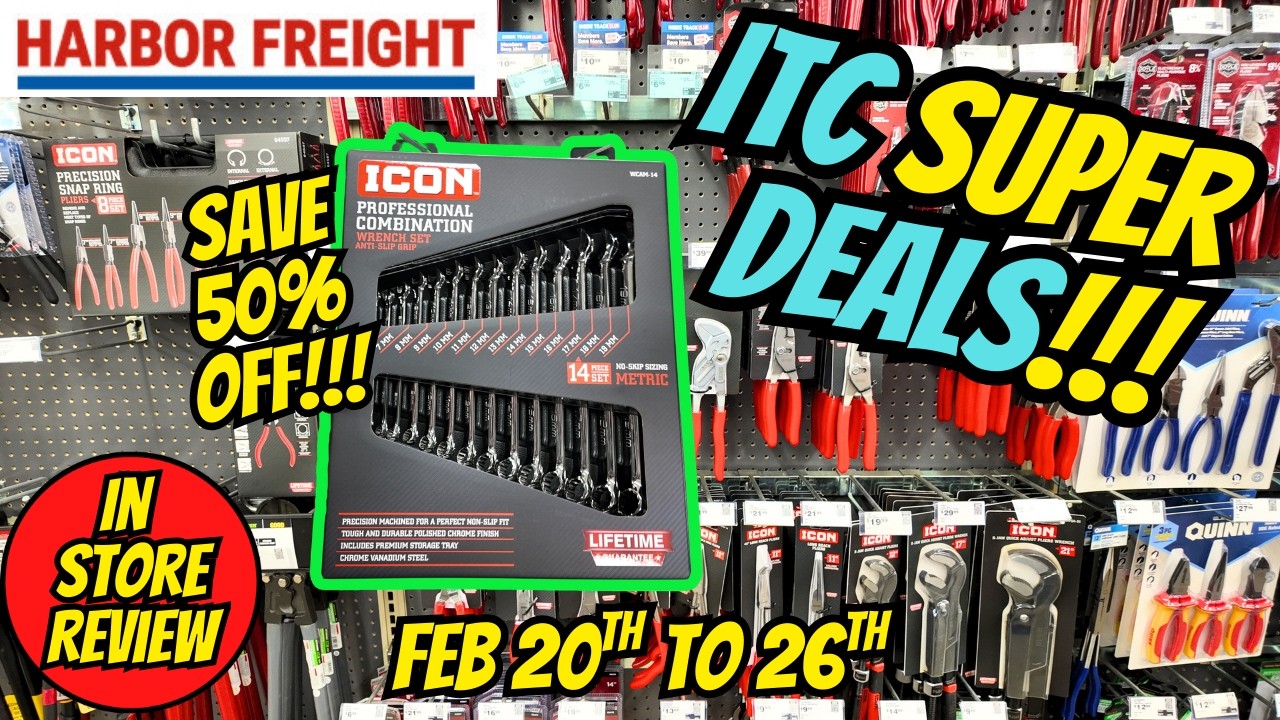 New Harbor Freight ITC Super Deals Available Now! Feb 20th To 26th