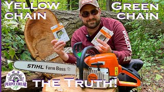 Stihl Yellow vs Green chain - the truth!