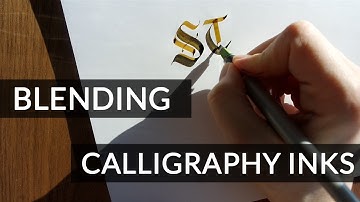Three Ways to Blend Calligraphy Inks for Ombre Effect