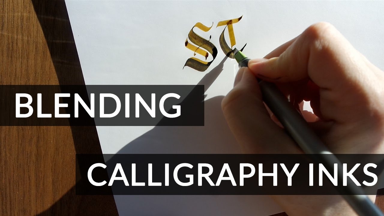 Three Ways to Blend Calligraphy Inks for Ombre Effect YouTube