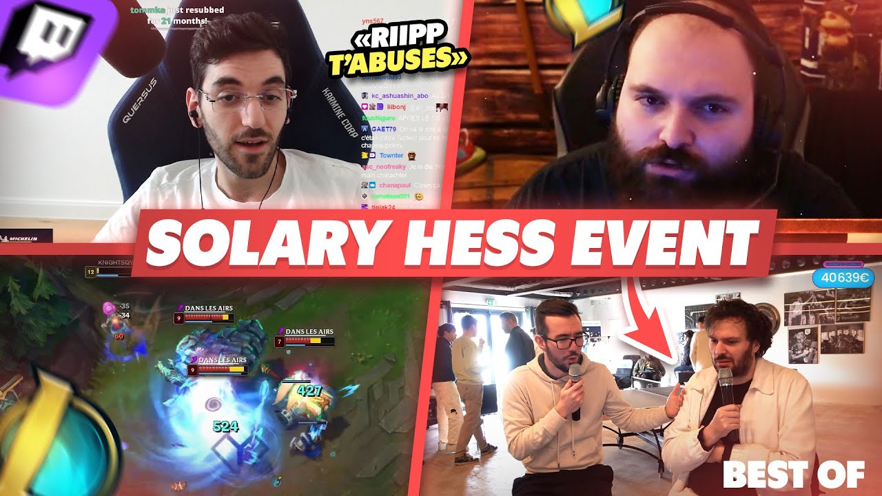 NARKUSS SABOTE LE SOLARY HESS EVENT - Best Of LoL 