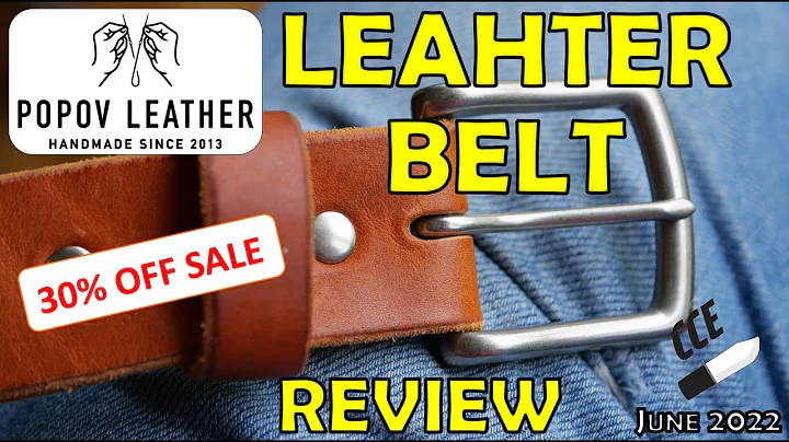 Review Popov LEATHER BELT -  Full-Grain HORWEEN Leather - Made in Canada (It&#039;s an EDC item!!)