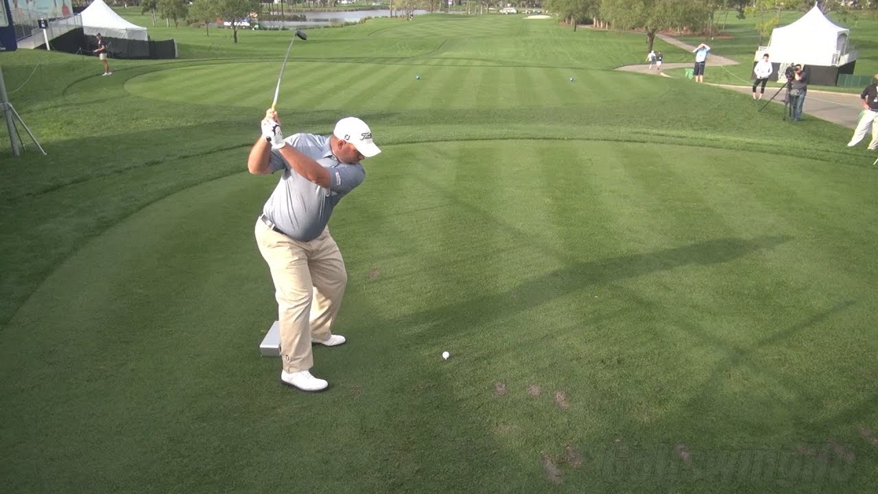 top gun GOLF SWING 2013 - BRENDON DE JONGE FAIRWAY WOOD DRIVE - ELEVATED DTL REG & SLOW MOTION - 1080p HD