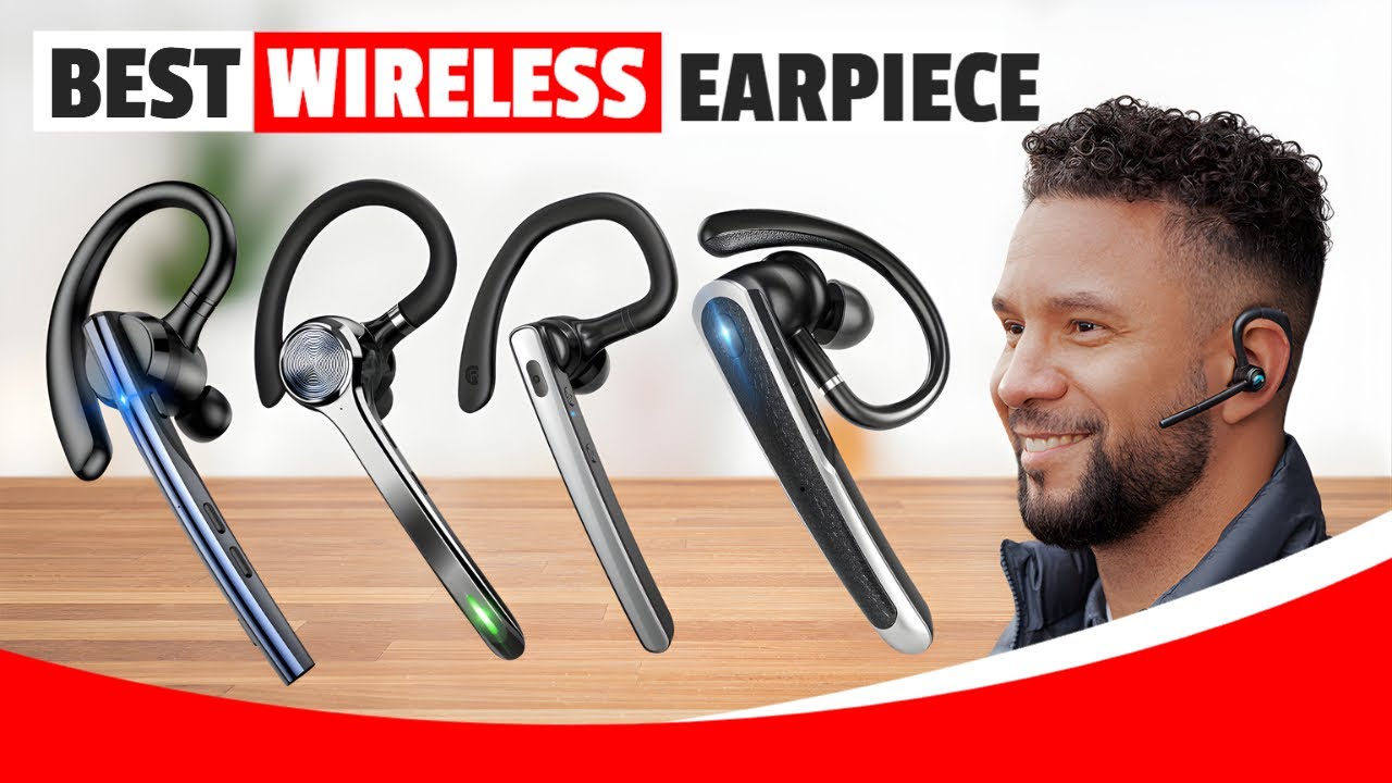 Bluetooth Headset For Cell Phone, V5.1 Bluetooth Wireless Earpiece Headset With Cvc 80 Noise Canceling Microphone For Drivingbusinessoffice Compat - View #3