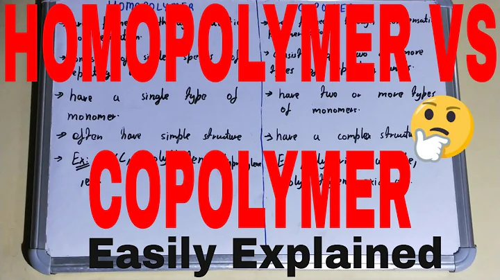 Homopolymer vs Copolymer|Difference between homopolymer and copolymer|Homopolymer and copolymer