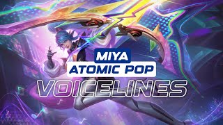 Miya Atomic Pop Voice Lines English | Miya All Star | Mobile Legends