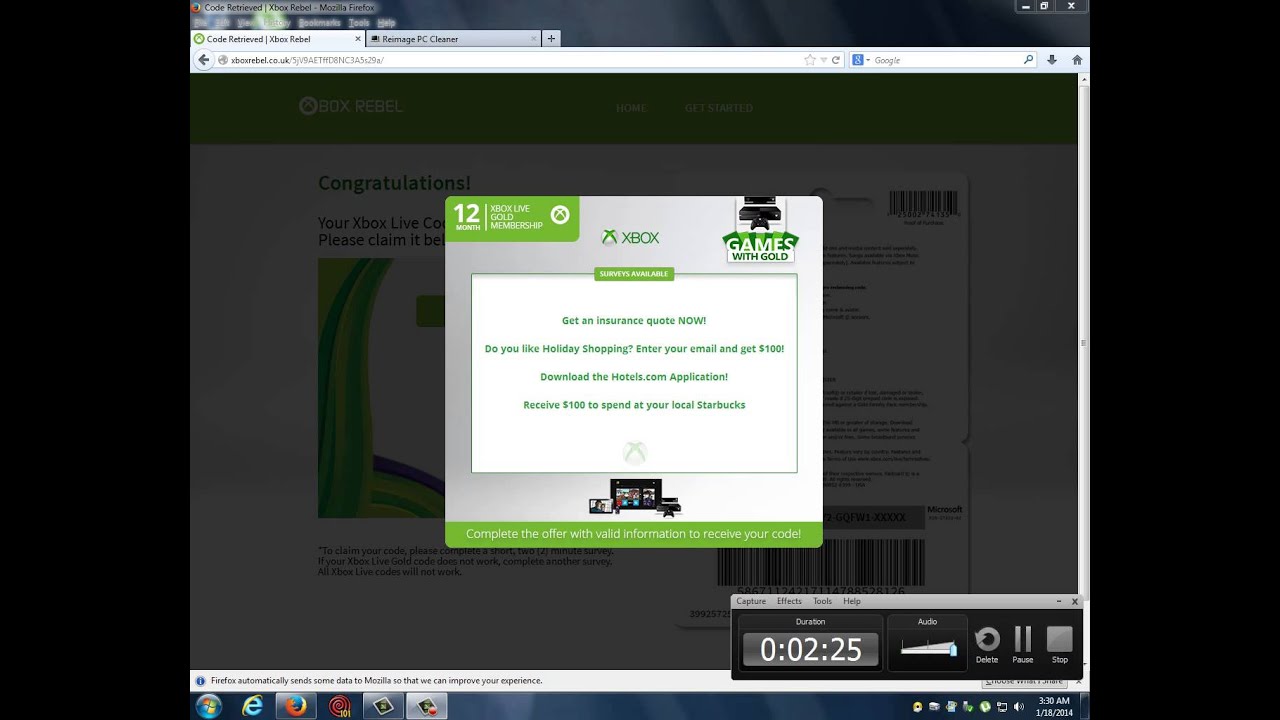 HOW TO GET FREE XBL CODES XBOX LIVE!!!