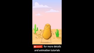 Cute monster jump animation in Tahoma2D #shorts