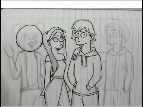 Dibujando a YOLO AVENTURAS versión The Simpson - YouTube