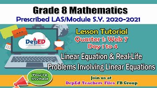 Math 8 - Quarter 1: Week 7