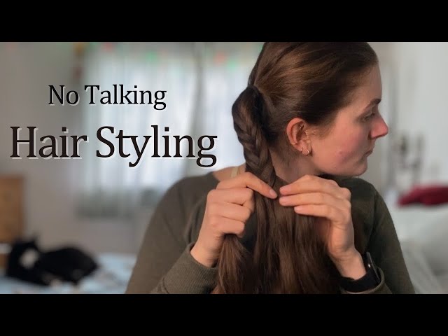 [ASMR] Styling Long Hair | No Talking | Brushing, braiding, hairbands