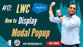 17 LWC Tutorial - How to display Modal Popup in LWC | Create Custom Modal Popup in LWC | #lwc
