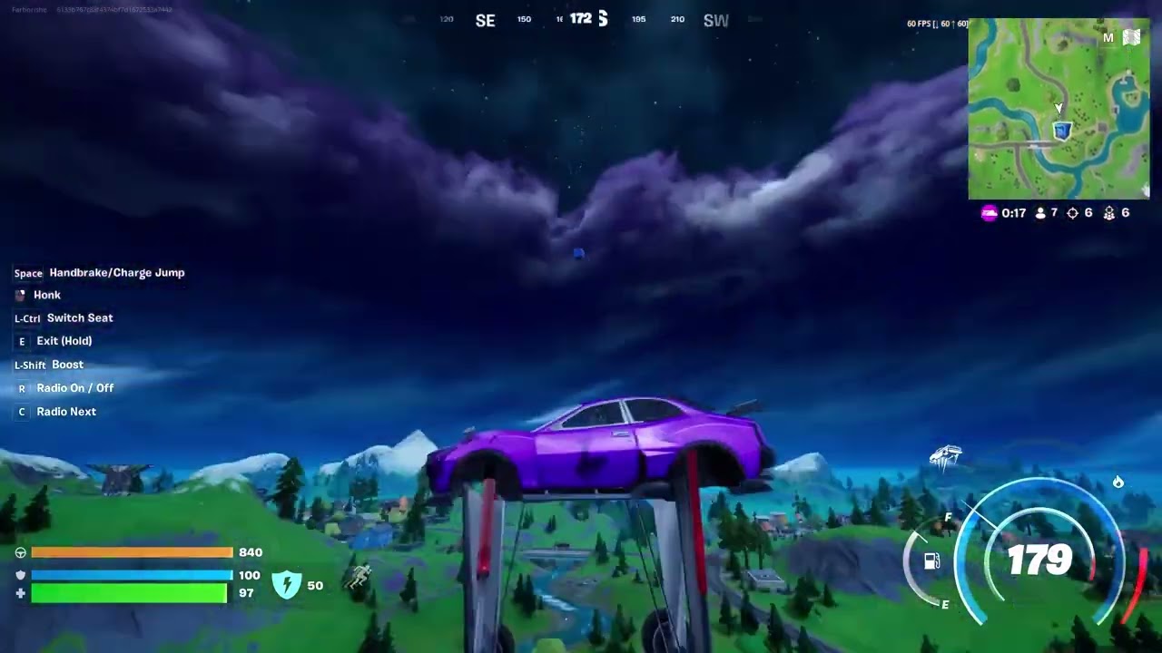 [Fortnite WTH] I hit airdrop's balloon with a car 