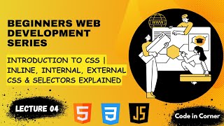 Lecture 4: Introduction to CSS | Inline, Internal, External CSS & Selectors Explained