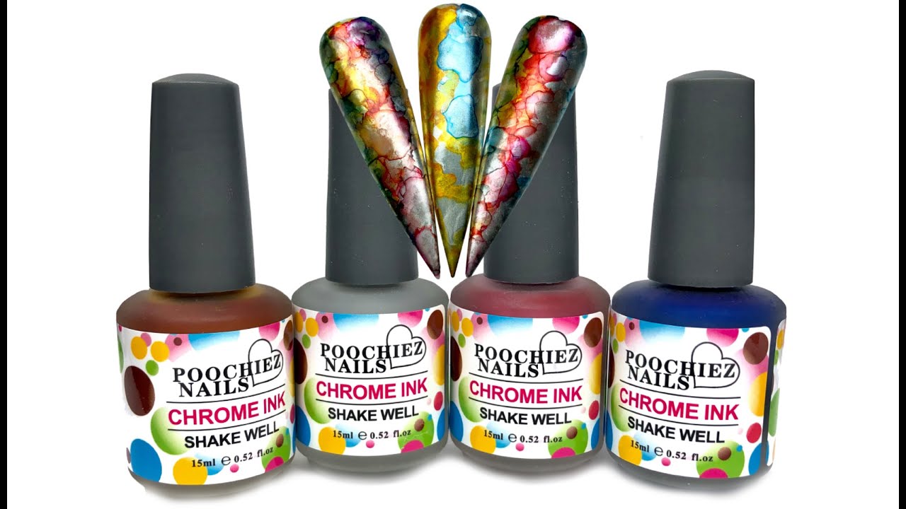 Poochiez Nails Chrome Ink