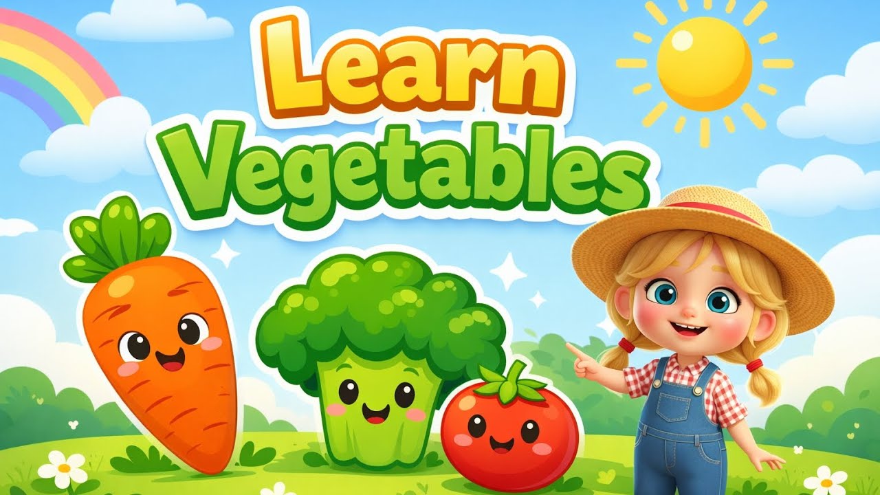 Узнаем о овощах вместе с детьми 🥕🥦 | Песенка про разноцветные овощи 🎶