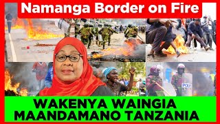 MAANDAMANO YAMECHACHA! Fujo na Ghasia Mpakani NAMANGA Baada ya Wakenya Kuingia Maandamano Tanzania