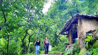 She is a genius! A beautiful girl repairs a damaged wooden house and builds a new kitchen