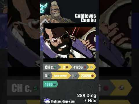 Goldlewis wall-bounce combo #ggst_go #goldlewis #ggst #guiltygear #strive #combos #shorts #ggst_gl