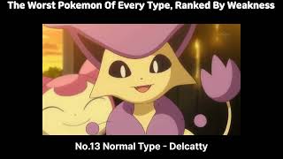 The Worst Pokemon Of Every Type, Ranked By Weakness