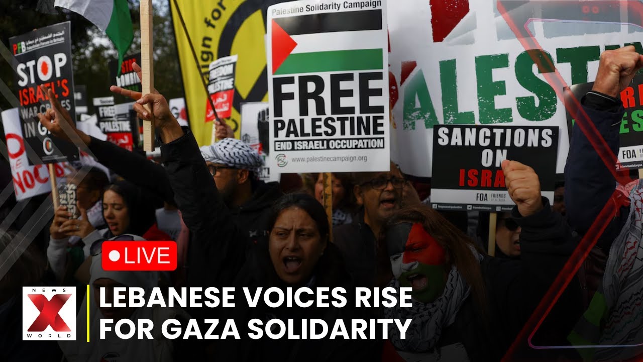 Sidon Gaza Protest LIVE | Lebanese Citizens Rally for Gaza Amid Rising Tensions | News X World