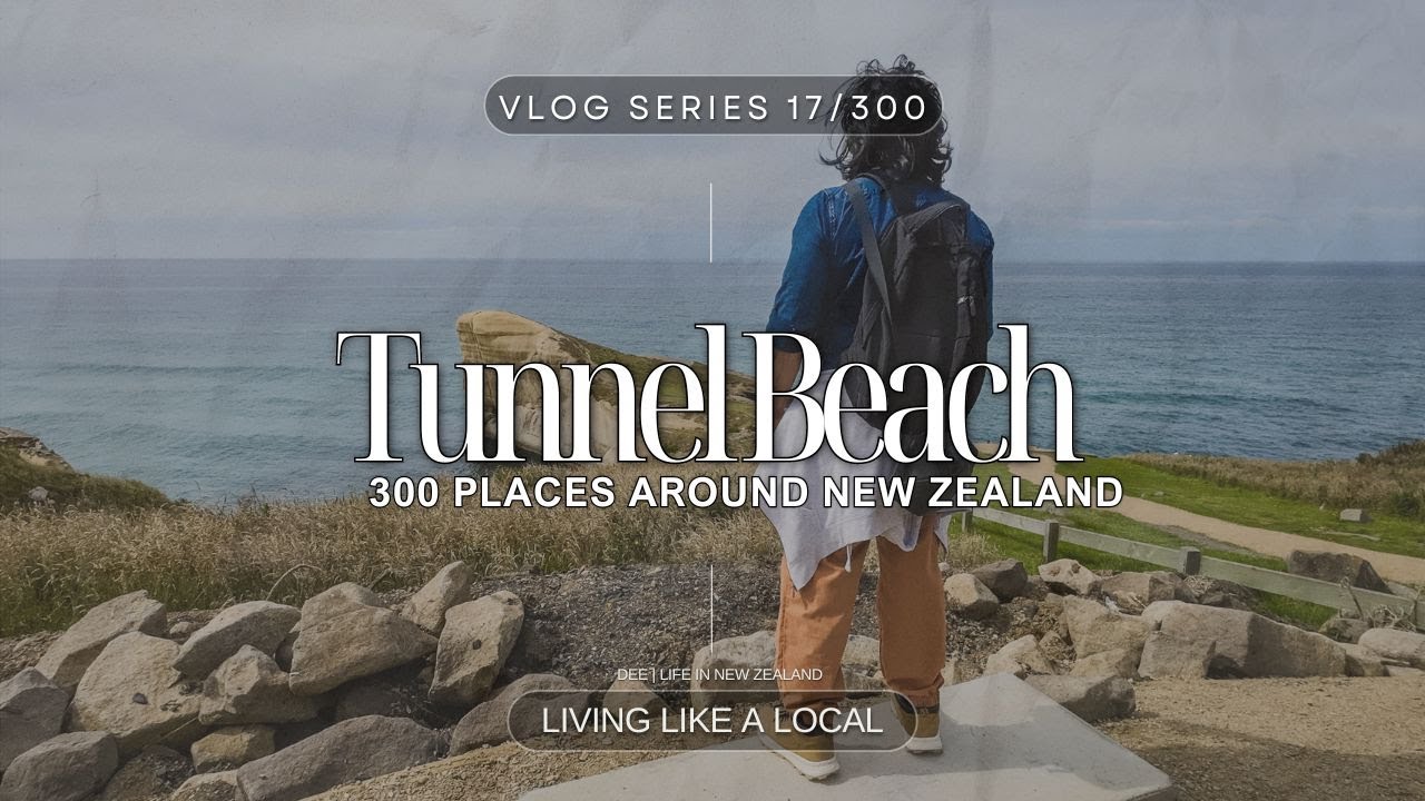 [17/300] Пляж «Туннель» | Прогулка по скале | Данидин