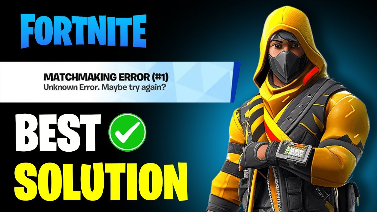 Как исправить ошибку подбора игроков в Fortnite (быстрое и простое решение)