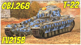 Obj.268, FV215b & T-22 Med. β WoT Blitz