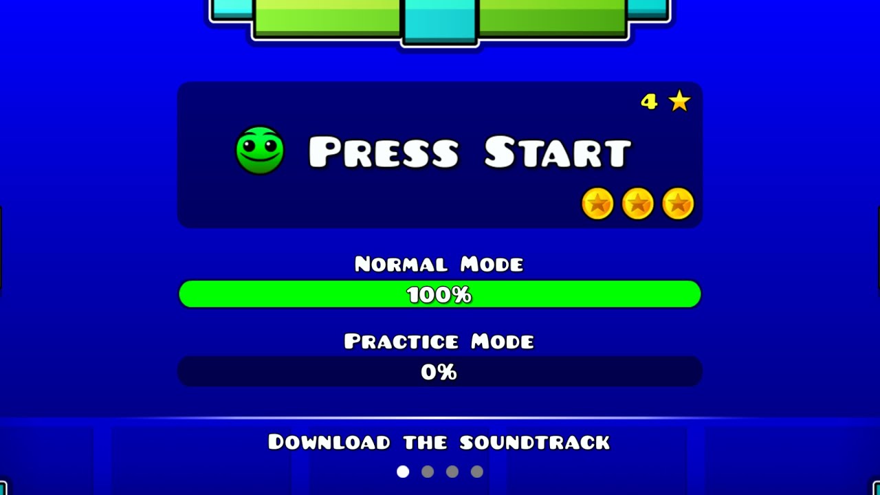 BEATING PRESS START FIRST TRY- ALL 3 COINS- GEOMETRY DASH SUBZERO - YouTube