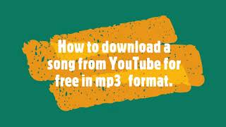 How to download a YouTube video as mp3 for free. screenshot 3