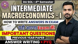 DU SOL 4th Semester Eco Intermediate Macroeconomics - I Important Questions Previous Question Paper