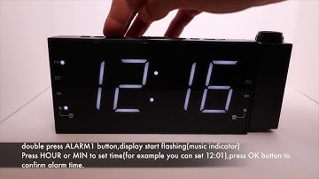 CR1001 projection clock radio video guide