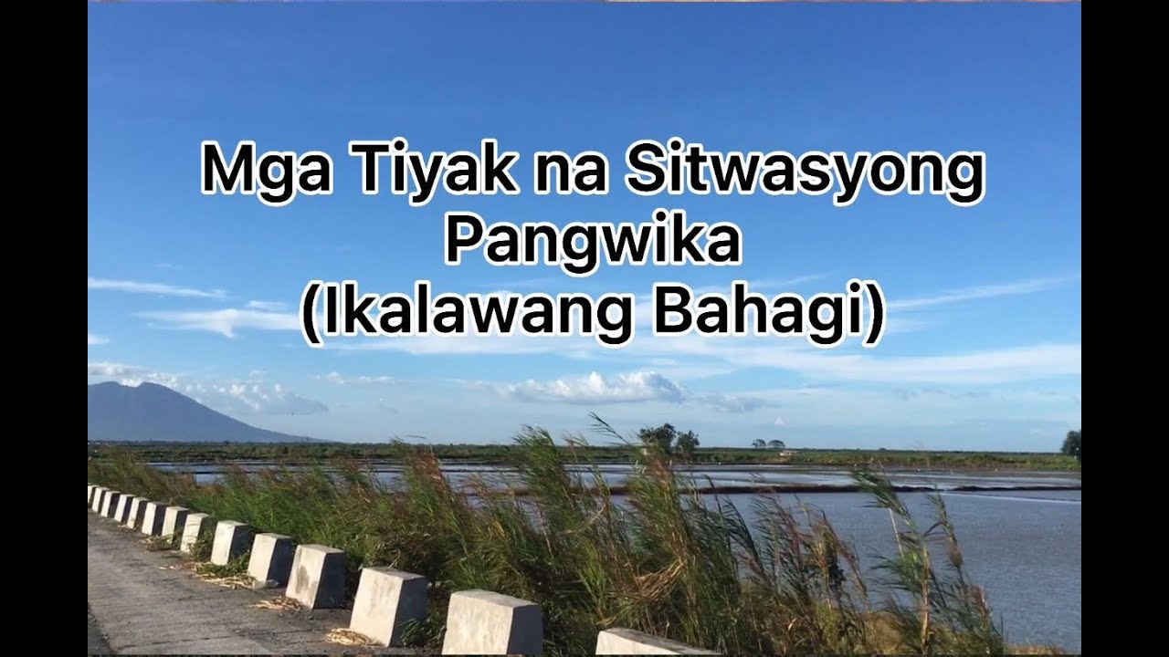 Mga Tiyak na Sitwasyong Pangwika (Ikalawang Bahagi) | Princess Anne Barbas