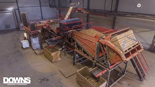 CULTURE POM: Négoce de pommes de terre - Ligne de retournement de caisses DOWNS CropVision