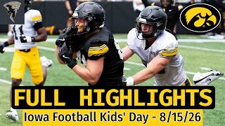 FULL HIGHLIGHTS Watch every play from Iowa Football s open practice Kids Day at Kinnick 2026