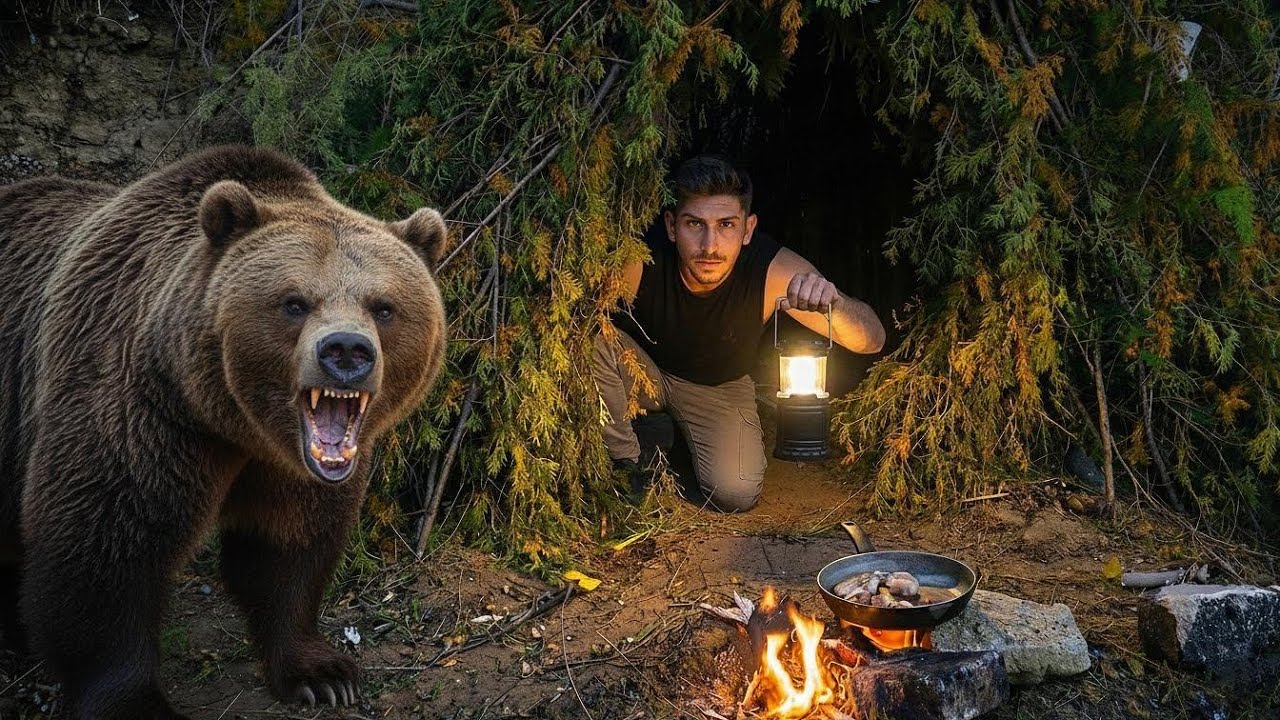 Я построил секретное убежище для ВЫЖИВАНИЯ в медвежьем крае